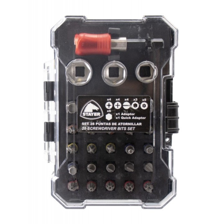 Set 28 piezas (puntas y llaves de vaso)