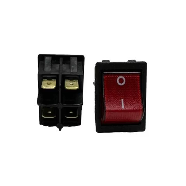 Interruptor hormigonera bipolar luminoso rojo IN-81/B