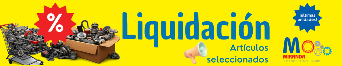 Liquidación en artículos seleccionados